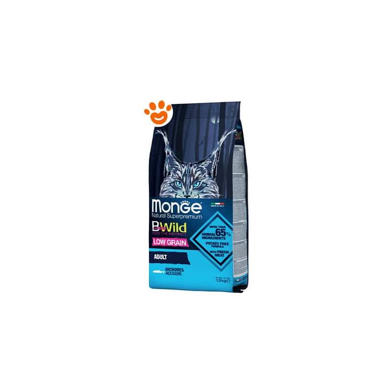 foto del prodotto bwild adult acciughe per gatti bwild adult acciughe per gatti sacco da 1,5 kg monge