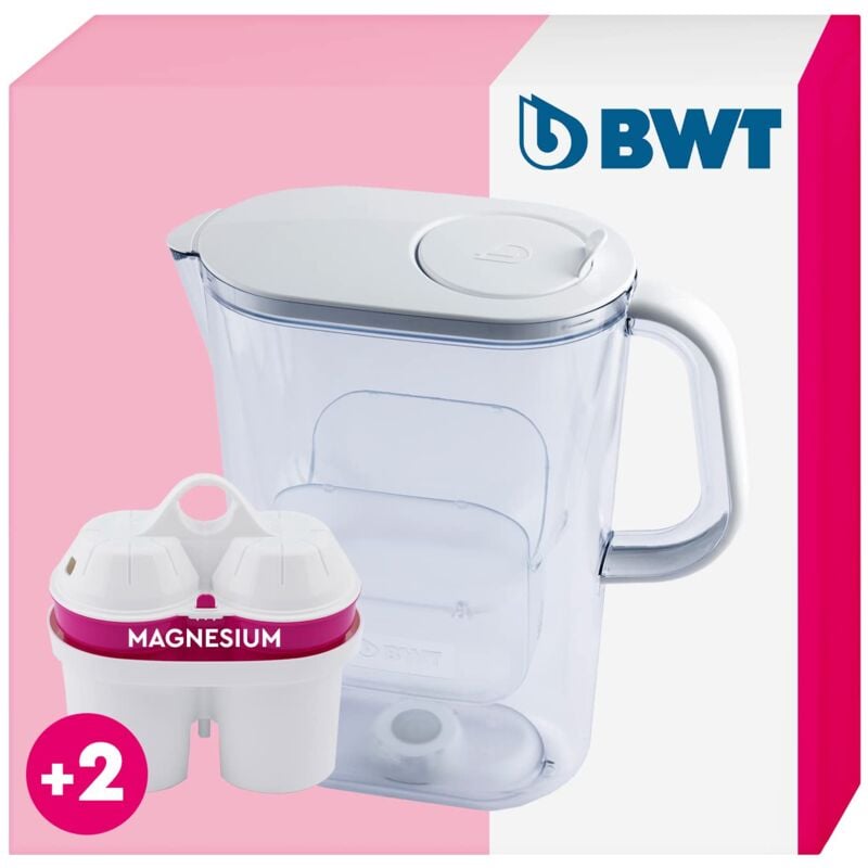 foto del prodotto bwt aqualizer caraffa filtrante con 2 cartucce filtranti al magnesio incluse