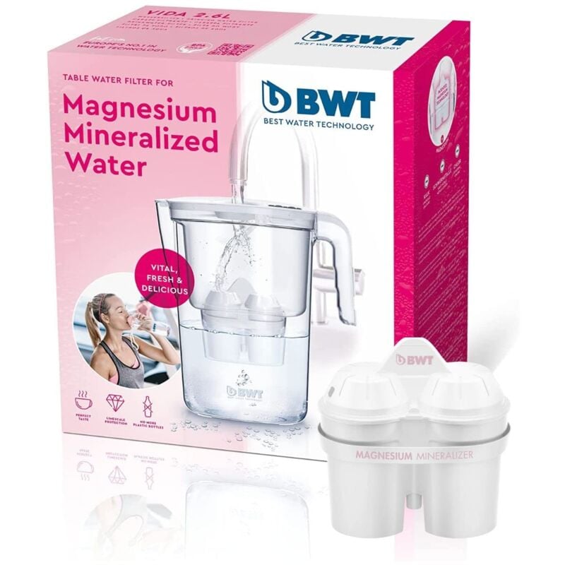 foto del prodotto bwt caraffa filtrante per acqua vita 2.6 litri non con filtro
