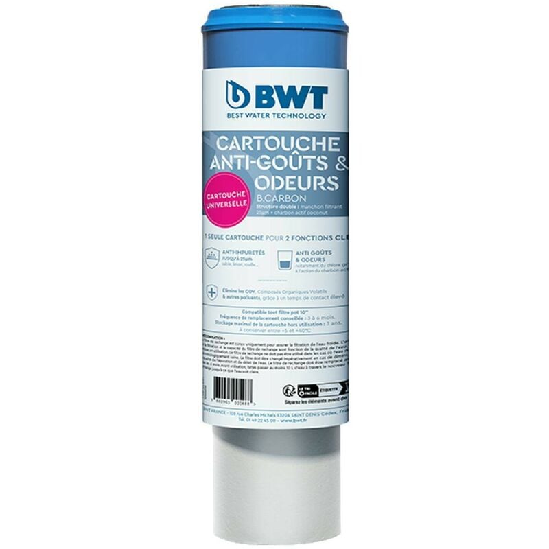foto del prodotto bwt - cartuccia b.carbon 25 m - cartuccia con carbone attivo