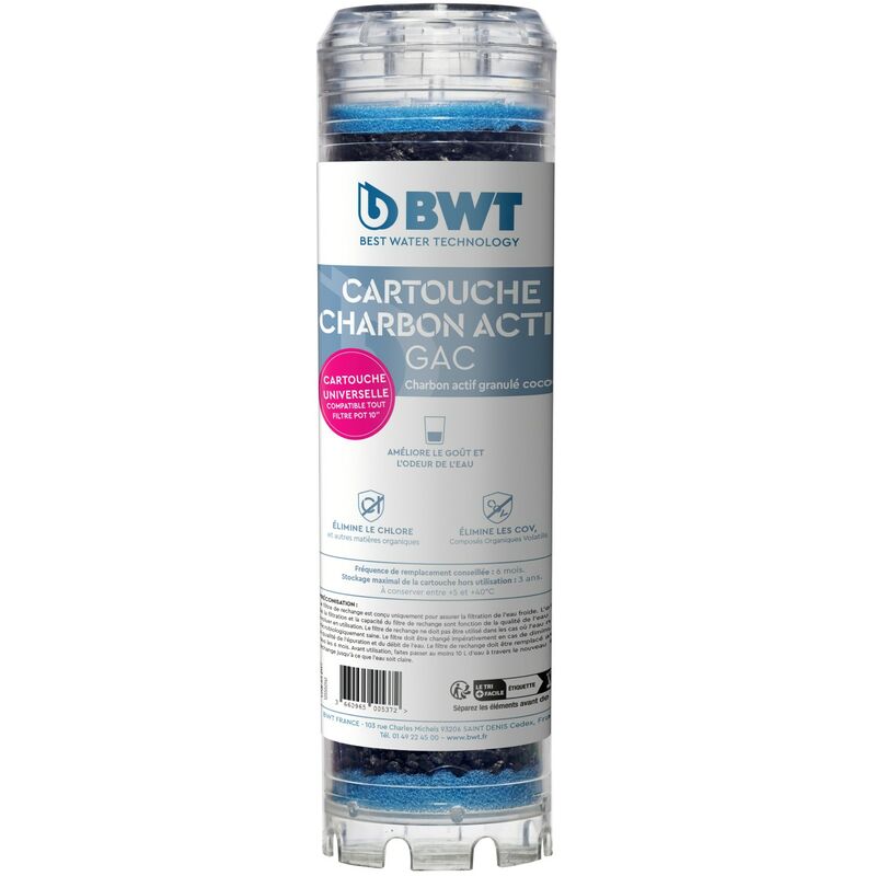 foto del prodotto bwt cartuccia carbone attivo granulare gac cartuccia filtrante