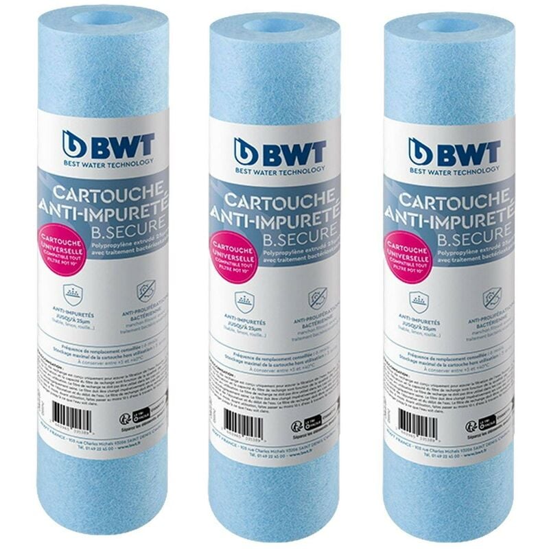 foto del prodotto bwt set di 3 cartucce b.secure 25 m cartuccia anti impurit 