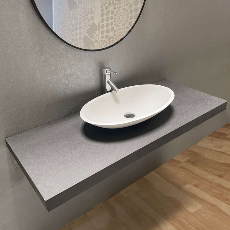 foto del prodotto byca piano 120 cm effetto cemento lucido