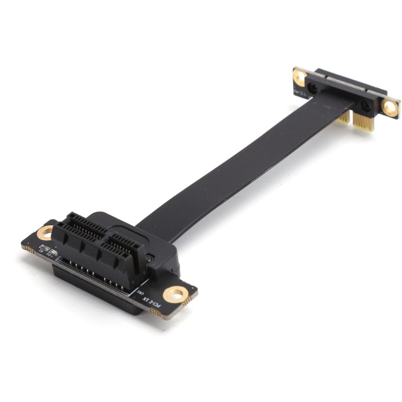 foto del prodotto c ble d'extension pcie 1x adaptateur r seau double 90 avec indication led gen3 8 gbit s