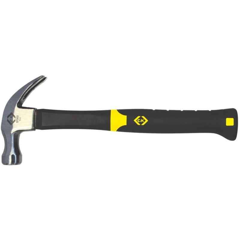 immagine 0 del prodotto c.k 5702 martello da carpentiere anti vibrazione manico in fibra di vetro, 453 gr