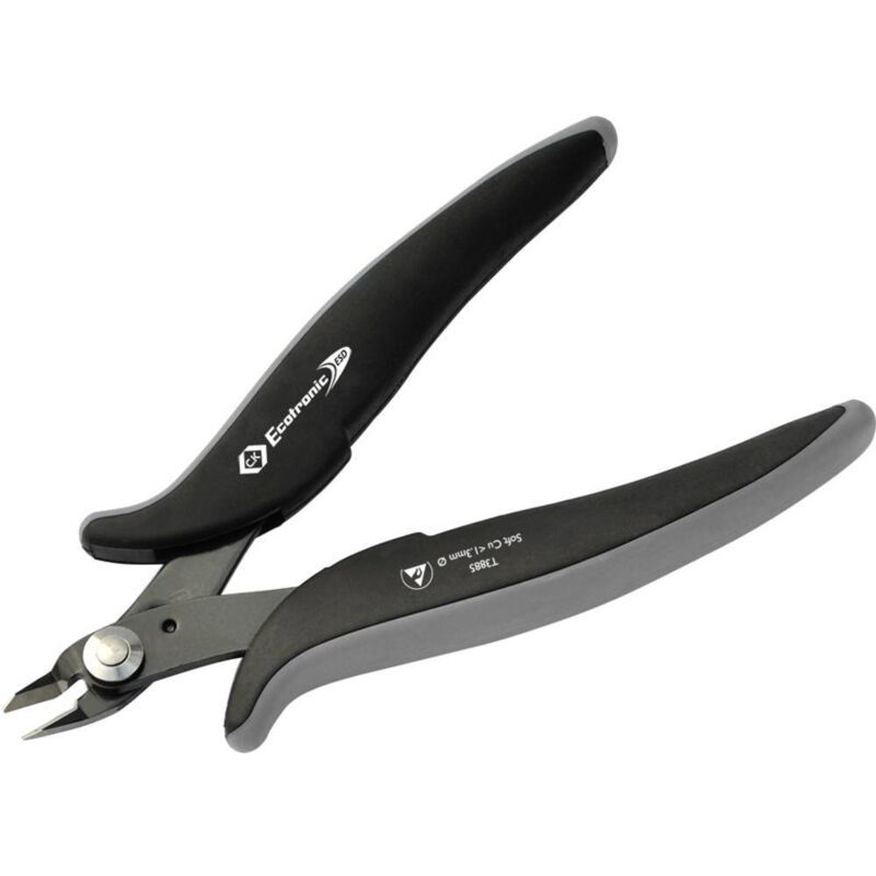 foto del prodotto c.k ecotronic t3885 esd tronchesino di precisione per elettronica senza sfaccettature 139 mm