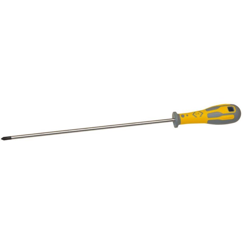 foto del prodotto c.k magma c.k dextro t49112 2250 officina e meccanica cacciavite a croce ph 2 lunghezza della lama 250 mm din iso 8764
