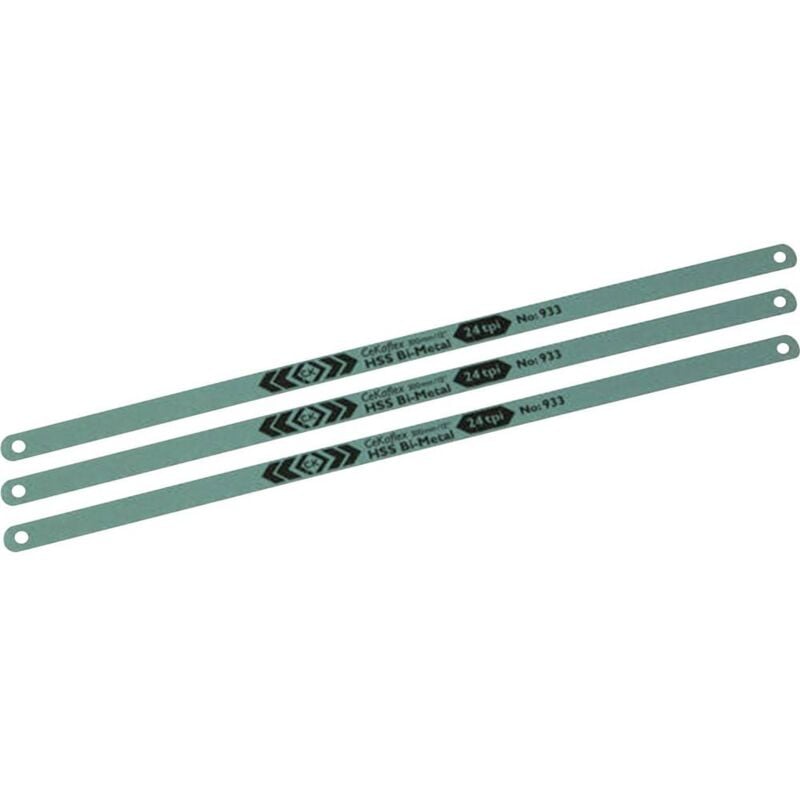 foto del prodotto c.k magma kit di 3 lame hss bimetalliche per seghetti 12x 24 c.k. t0931r 12 numero denti per pollice 24