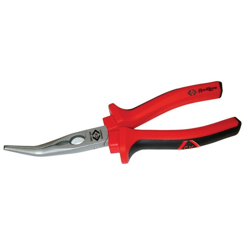 foto del prodotto c.k magma - pinza a becchi appuntiti angolati 45 officina e meccanica 200 mm c.k t3907 8