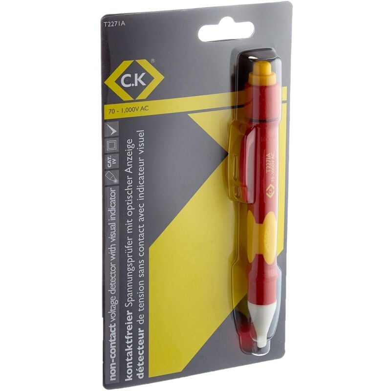 foto del prodotto c.k t2271a cercafase a penna con rivelazione senza contatto, 70 1000 v con indicatore visivo
