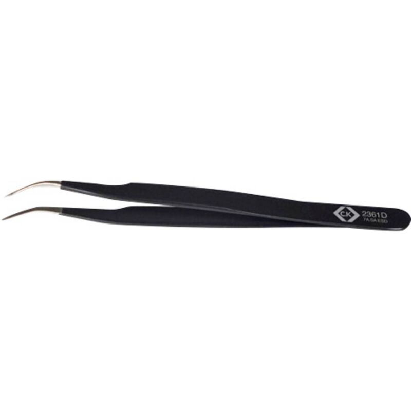foto del prodotto c.k t2361d esd pinzetta 7a sa esd acuminate, piegate, fini 120 mm