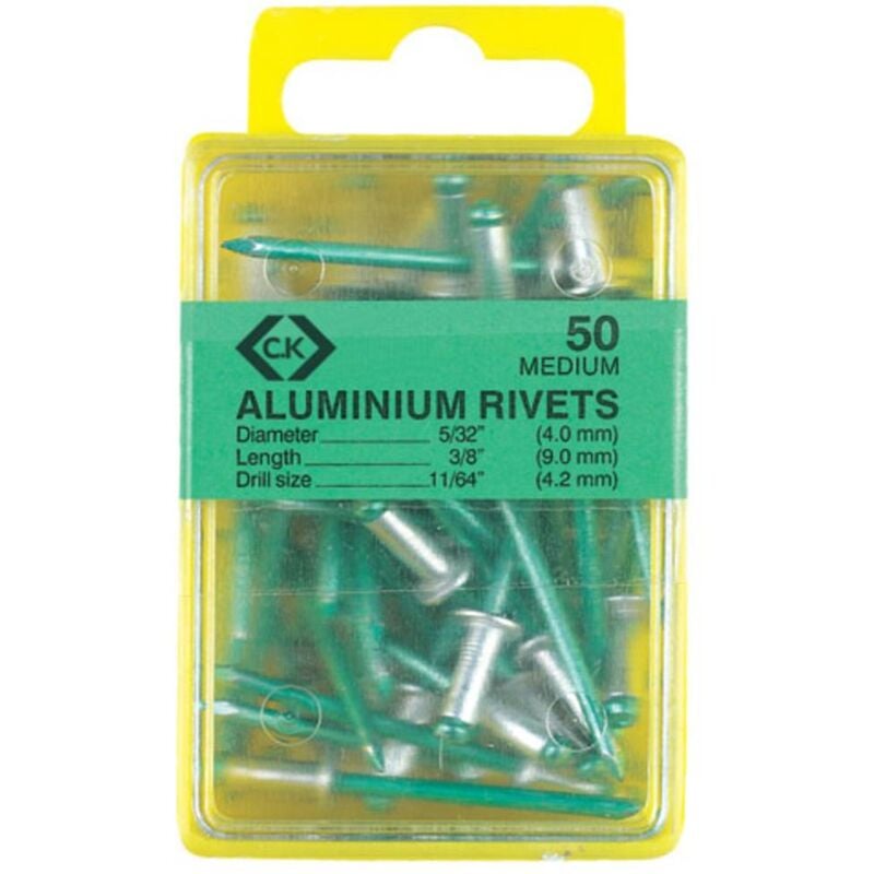 foto del prodotto c.k t3819a 615 rivetto x l 4.8 mm x 12 mm alluminio alluminio 40 pz.