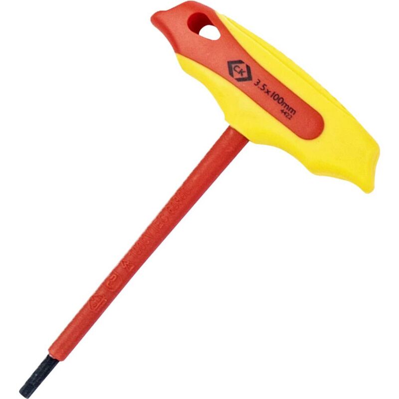 foto del prodotto c.k t4422 035 vde chiave esagonale dimensione chiave metrica 3.5 mm