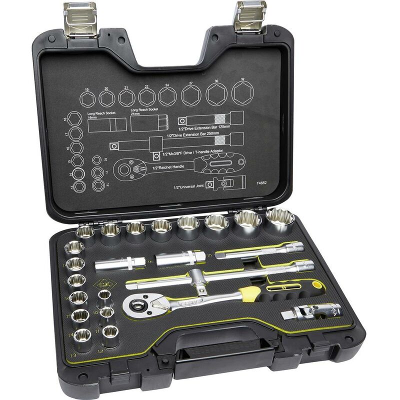 foto del prodotto c.k t4662 kit di chiavi a bussola metrico 1 2 24 parti t4662