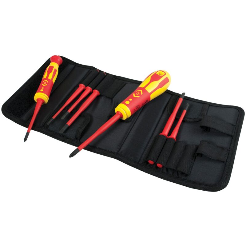 foto del prodotto c.k t4925 set di cacciaviti con lame intercambiabili slim vde 1000 v