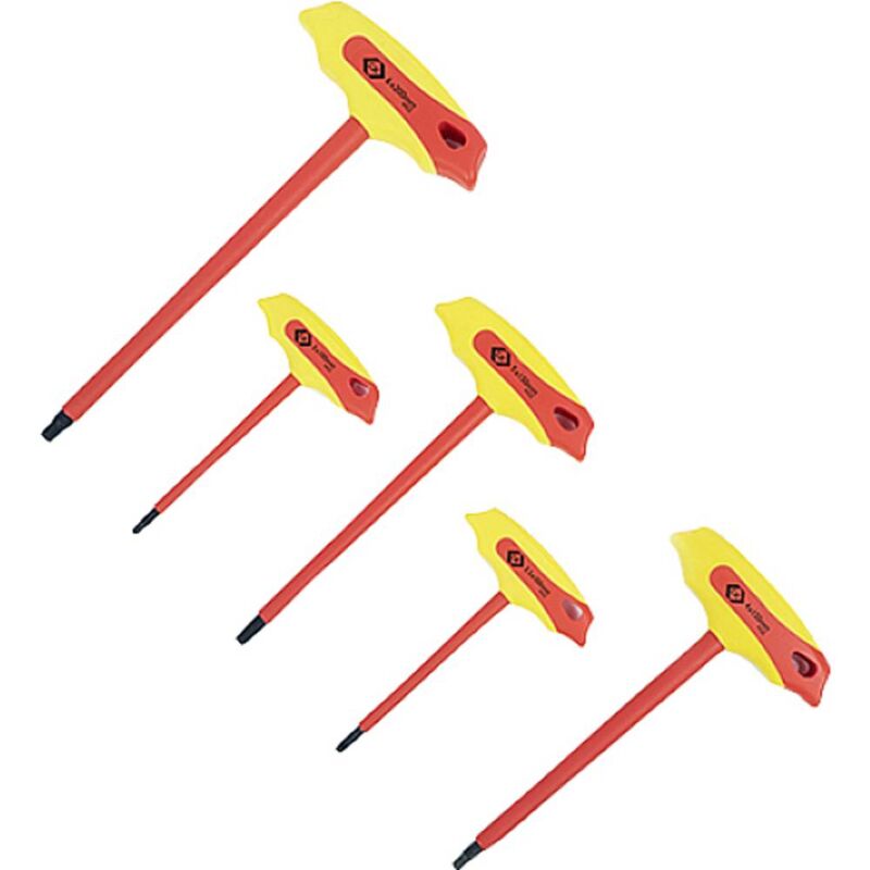 foto del prodotto c.k tools c.k t4422 set vde kit di brugole esagonali dimensione chiave metrica 3 mm, 3.5 mm, 4 mm, 5 mm, 6 mm