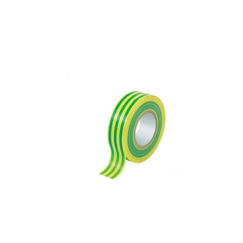 foto del prodotto c nastro isolante pvc 10mtx15mm giallo/verde 10 pz