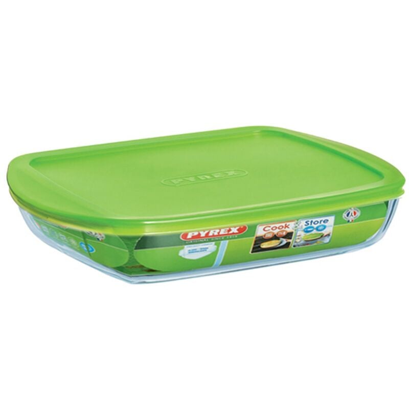 foto del prodotto c s di base contenitore rettangolare con coperchio, 28 x 20 cm, 1.7 l pyrex