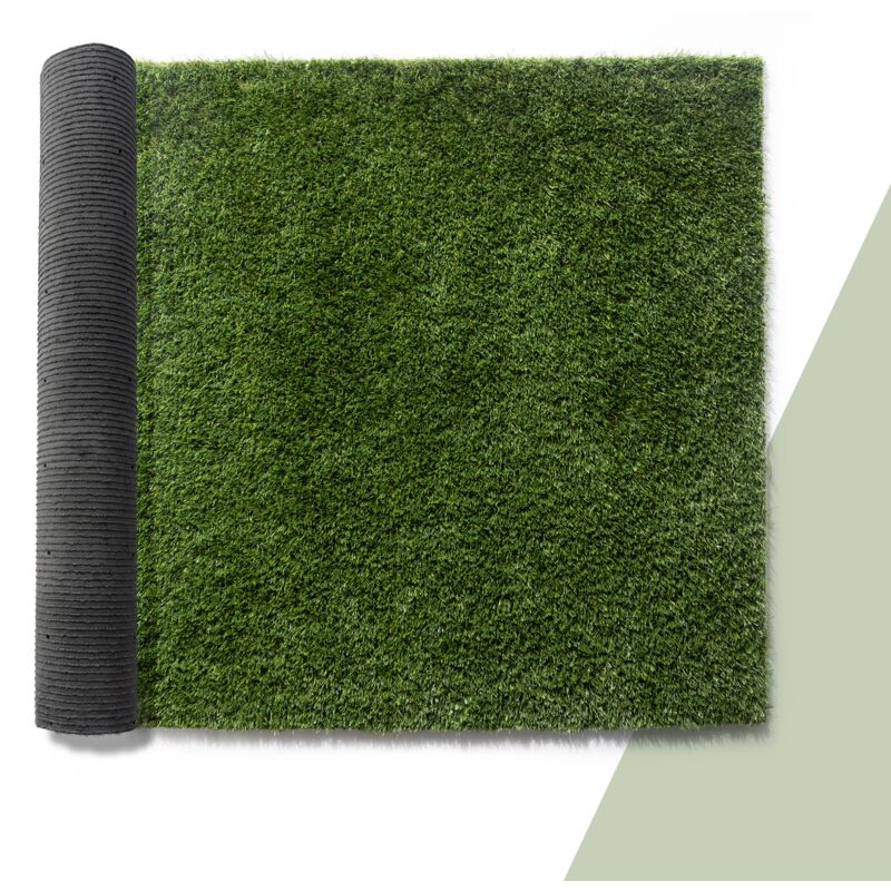 foto del prodotto c sped artificial balc n terraza jard n alfombra lavable aspecto natural verde 200x200cm, 25mm paco home