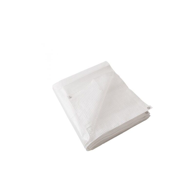 foto del prodotto c telo occhiellato pe bianco retinato 4x 4m 160gr