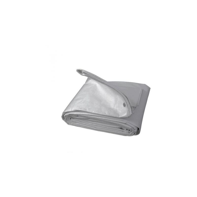 foto del prodotto c telo occhiellato pe uso alim.grigio 5x 6m 200gr