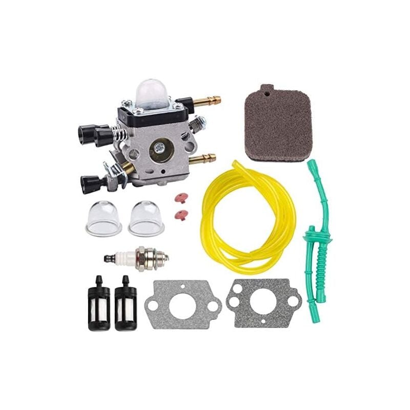 foto del prodotto c1q s68g carburatore con guarnizione lampadina di primer della linea del carburante dell aria kit di sostituzione della candela per bg55 bg45 bg46