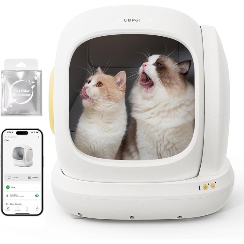foto del prodotto c20 lettoia automatica 75l, ideale per pi gatti, antifughe, anti odor, sicurezza rinforzata ubpet