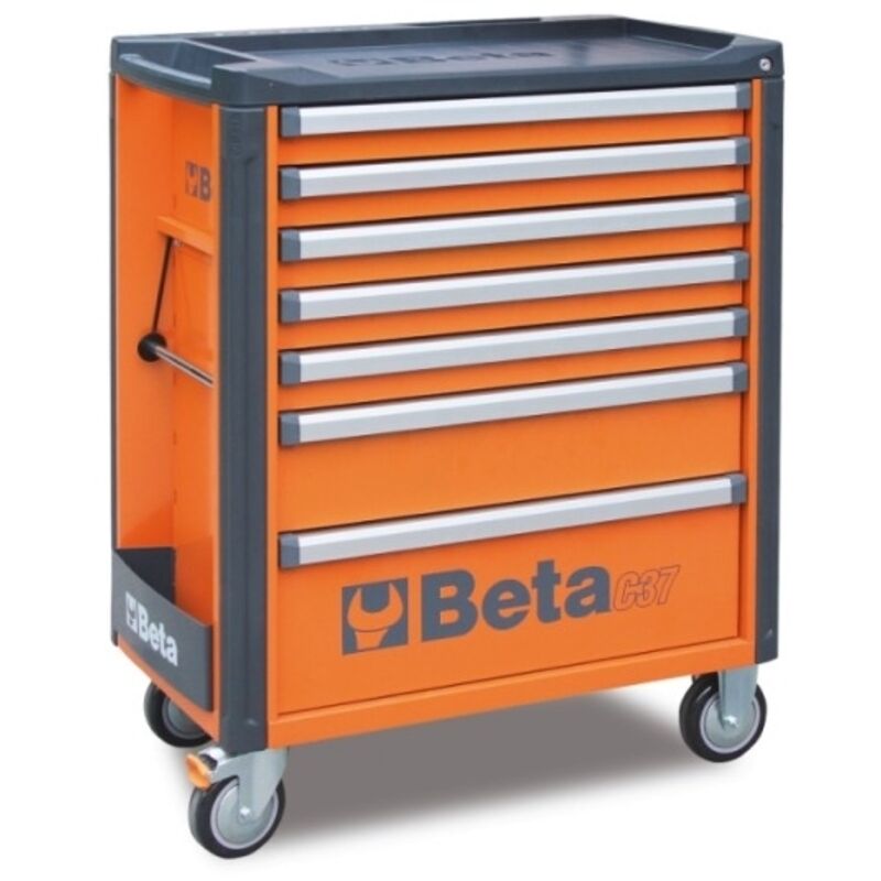 foto del prodotto c37 7 cassettiera mobile vuota 7 cassetti - arancio - beta