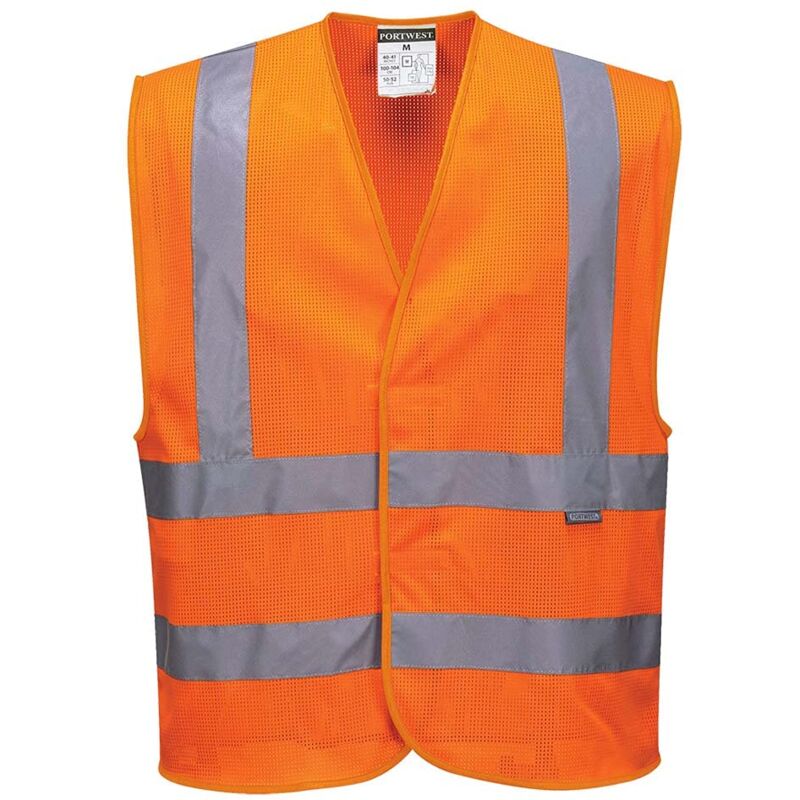 foto del prodotto c370 gilet band brace meshair, arancione, l xl portwest
