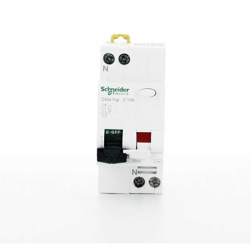 foto del prodotto c40a interruttore magnetotermico differenziale vigi 1p n c 10a 30ma