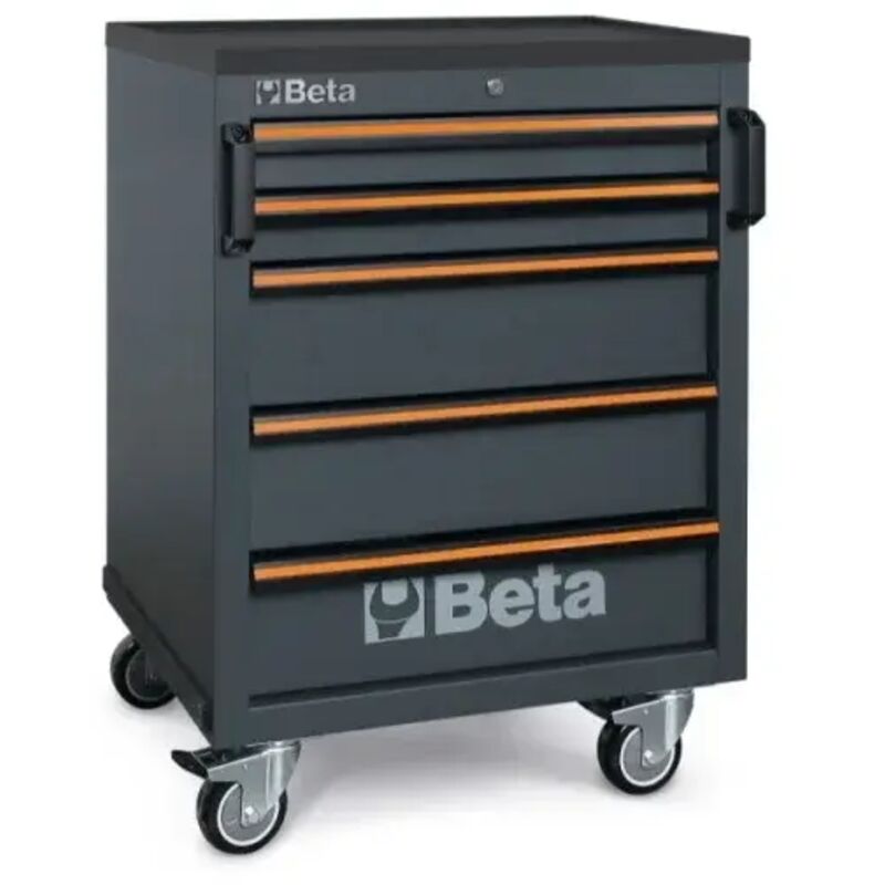foto del prodotto c45pro 2.0 c5 cassettiera mobile a 5 cassetti per arredo officina beta