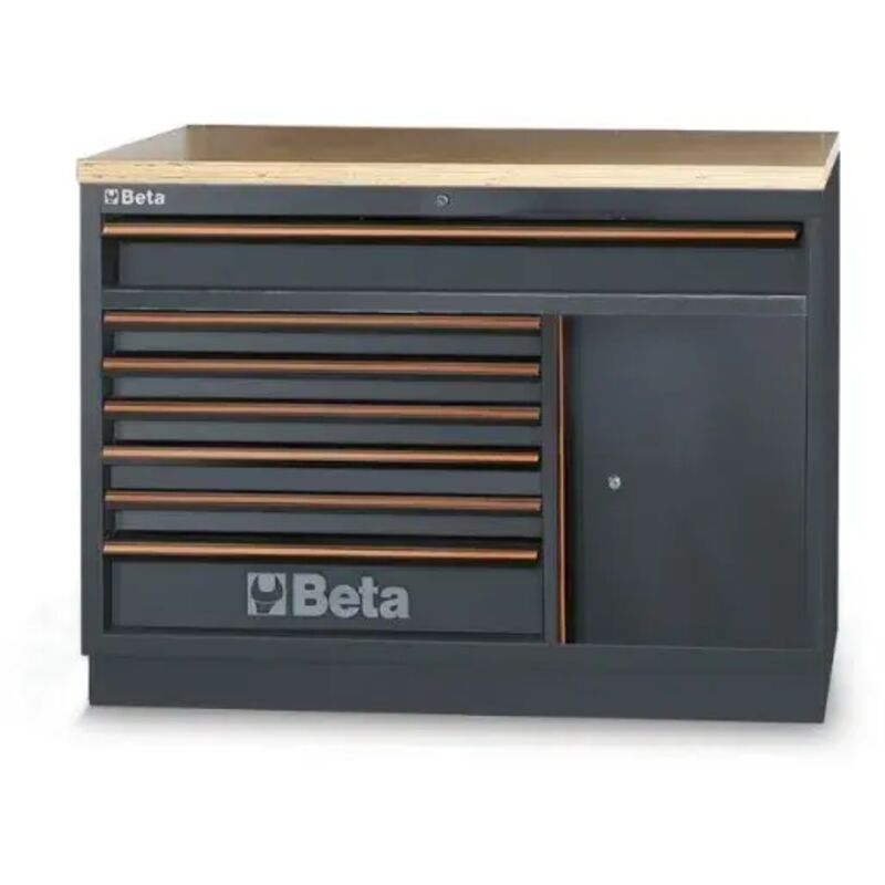 foto del prodotto c45pro 2.0 m7a w modulo fisso con 7 cassetti per arredo officina beta
