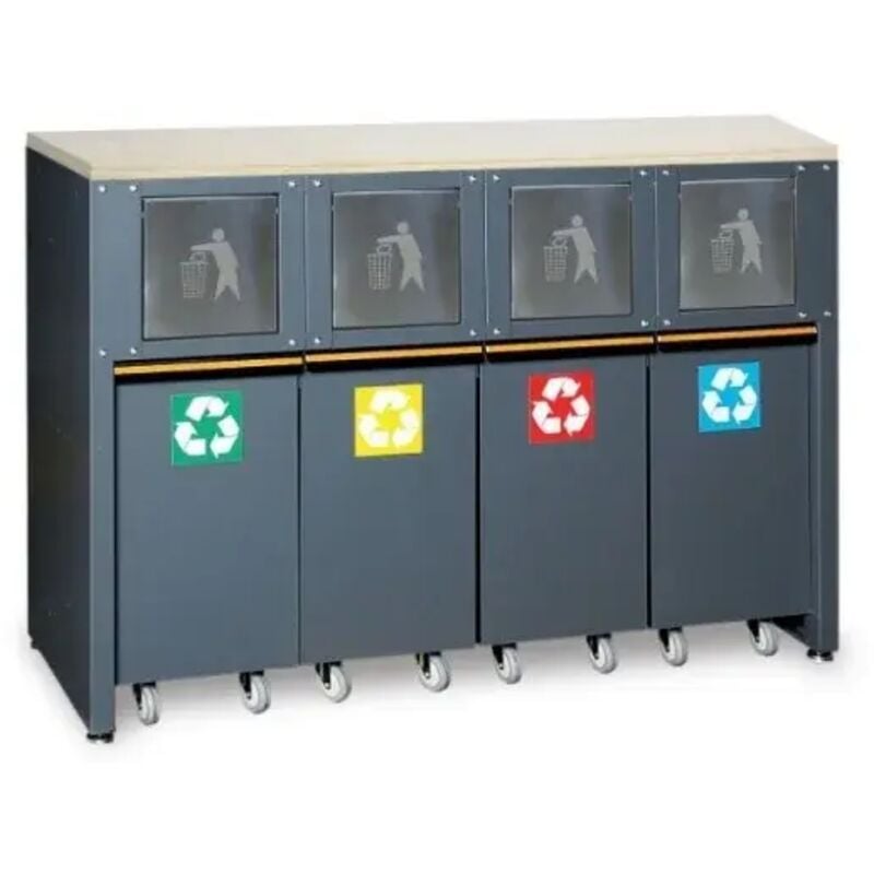 foto del prodotto c45pro 2.0 rd w modulo fisso raccolta differenziata per arredo officina - beta