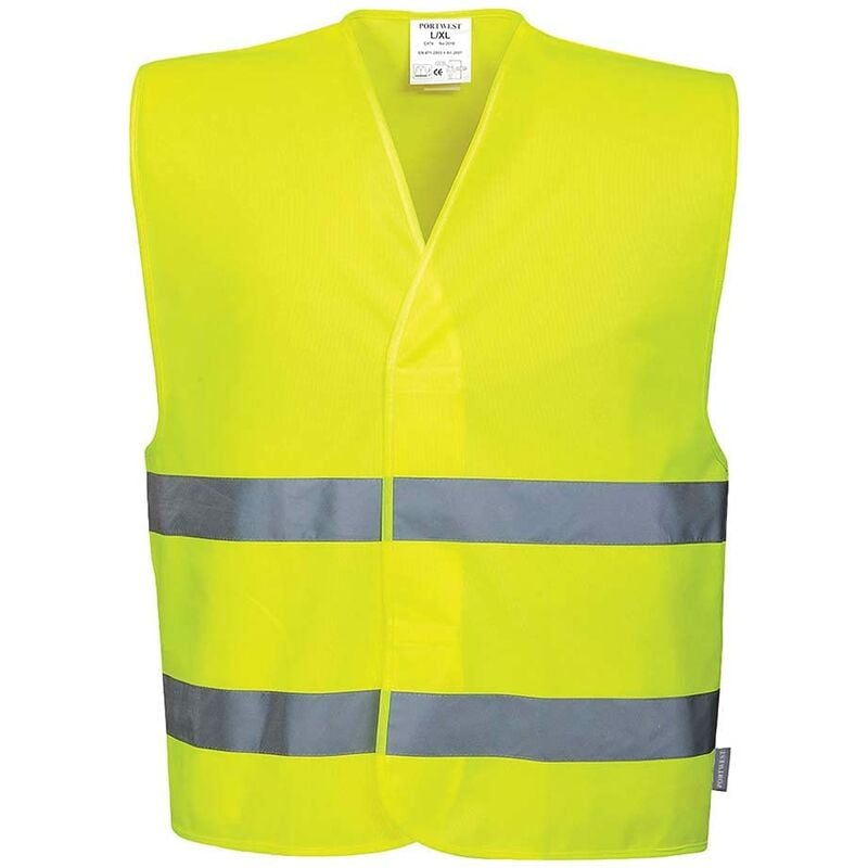 foto del prodotto c474yer4x 5x gilet ad alta visibilit con due bande, giallo, 4x5x portwest