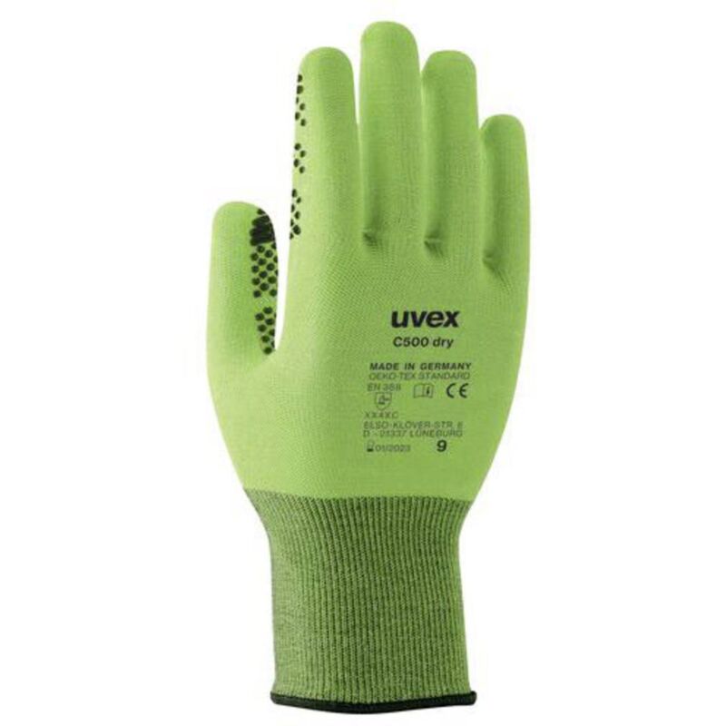 foto del prodotto c500 dry 6049907 guanto di protezione dai tagli taglia guanti 7 en 388 1 paio a uvex