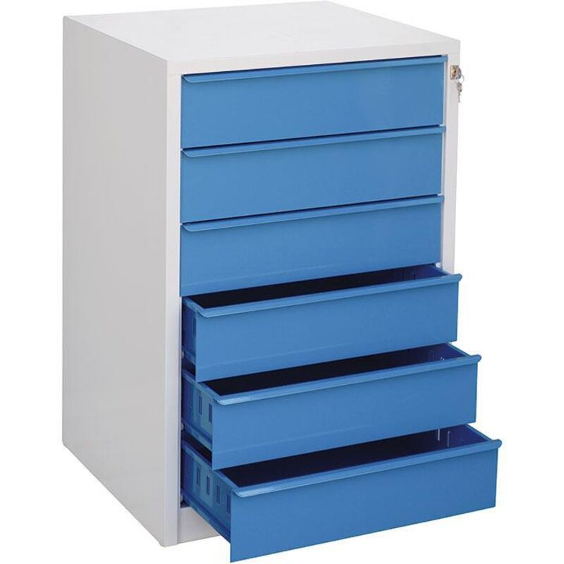 foto del prodotto c600 cassettiera porta utensili con 6 cassetti - fervi