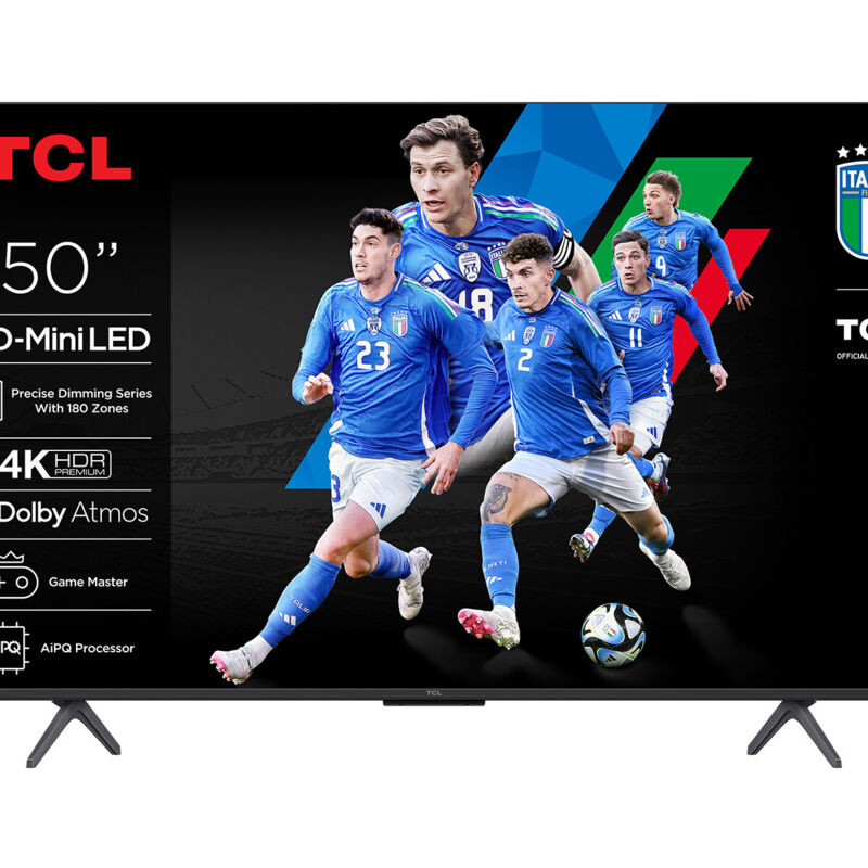 foto del prodotto c69ks serie smart tv qd miniled 4k 50 50c69ks, dolby vision atmos, google tv tcl