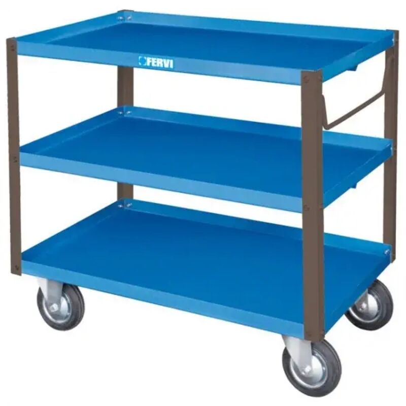 foto del prodotto c750 carrello a tre vasche fervi