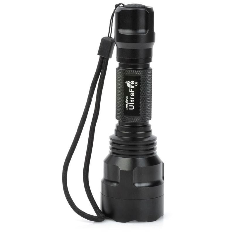 foto del prodotto c8 t6 torcia elettrica potente con ricarica usb a lungo raggio per campeggio all aperto 1 pz