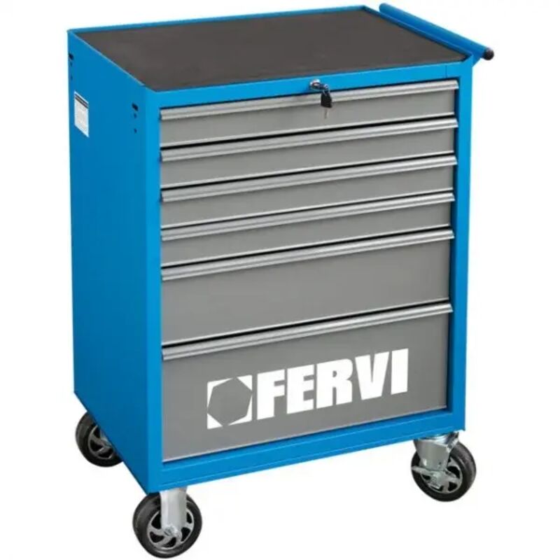 foto del prodotto c900 b cassettiera a carrello con 6 cassetti fervi