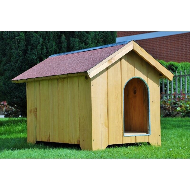 foto del prodotto cabex crealegno cuccia per cani in legno, doghe spessore 16mm serie super dog mod. 500 03 120007