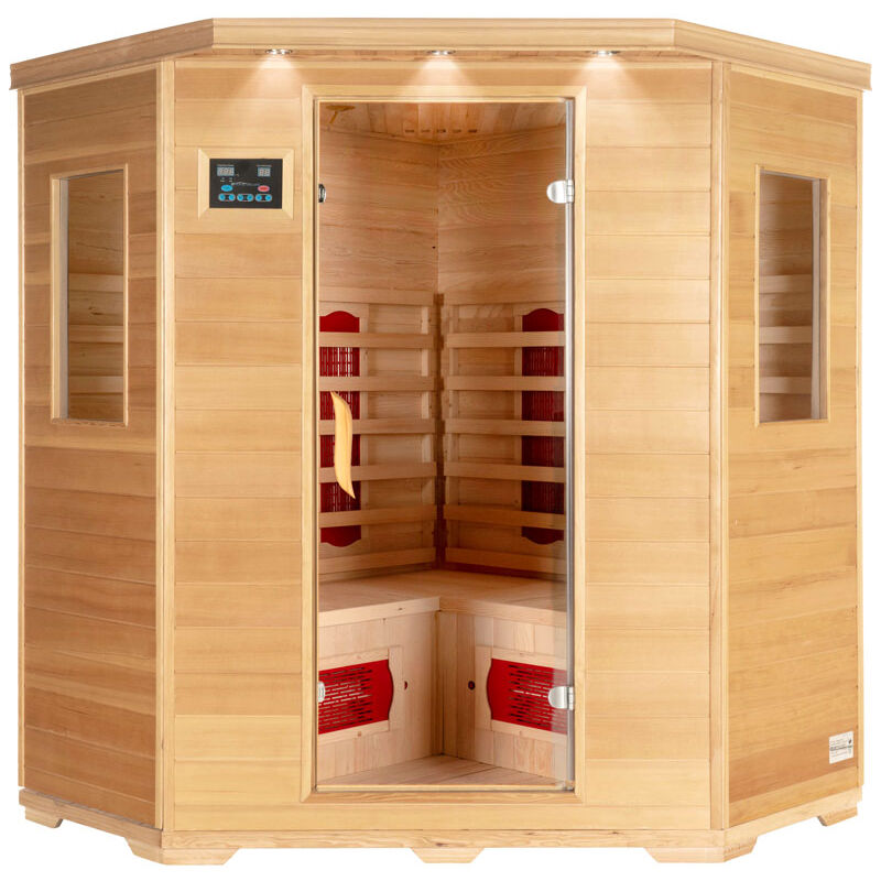 foto del prodotto cabina a infrarossi redsun xxl 150 x 150 cm per 4 persone home deluxe