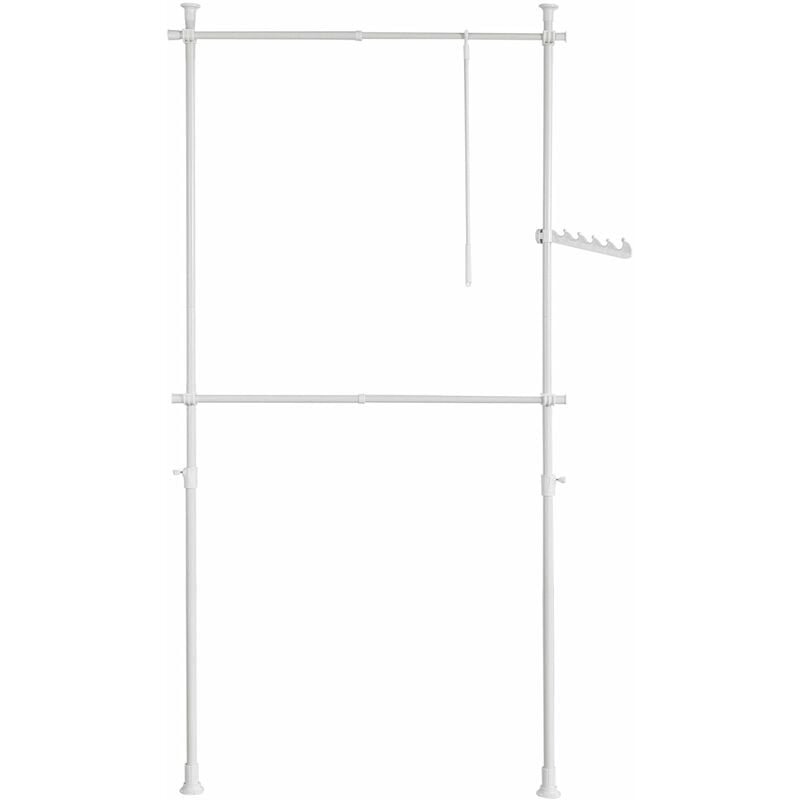foto del prodotto cabina armadio guardaroba componibile appendiabiti bianco frg109 sobuy