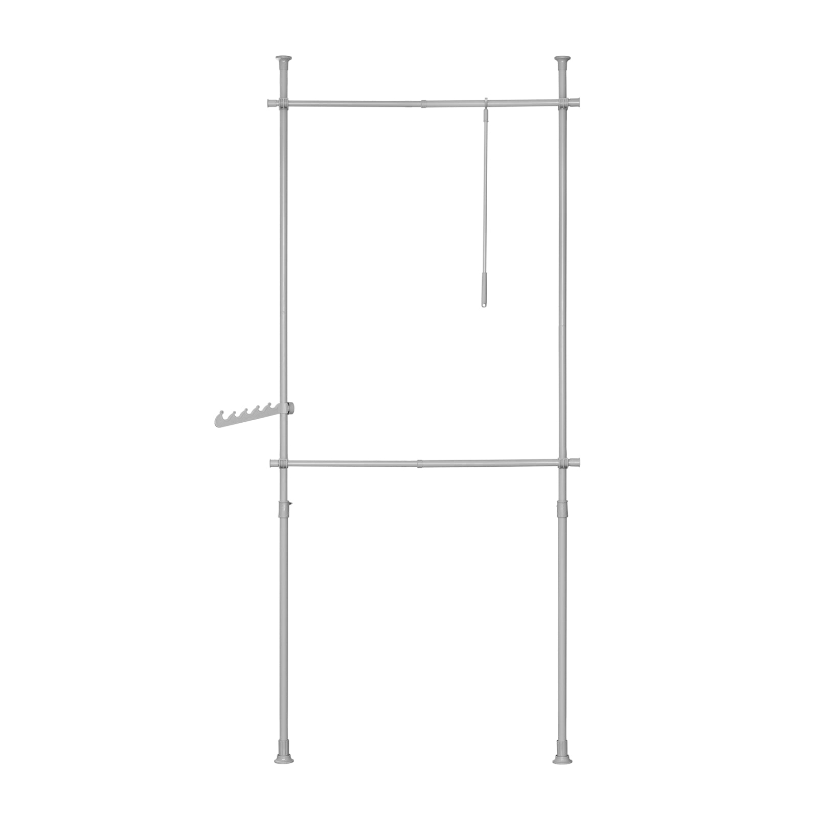 foto del prodotto cabina armadio guardaroba componibile appendiabiti grigio frg109 hg