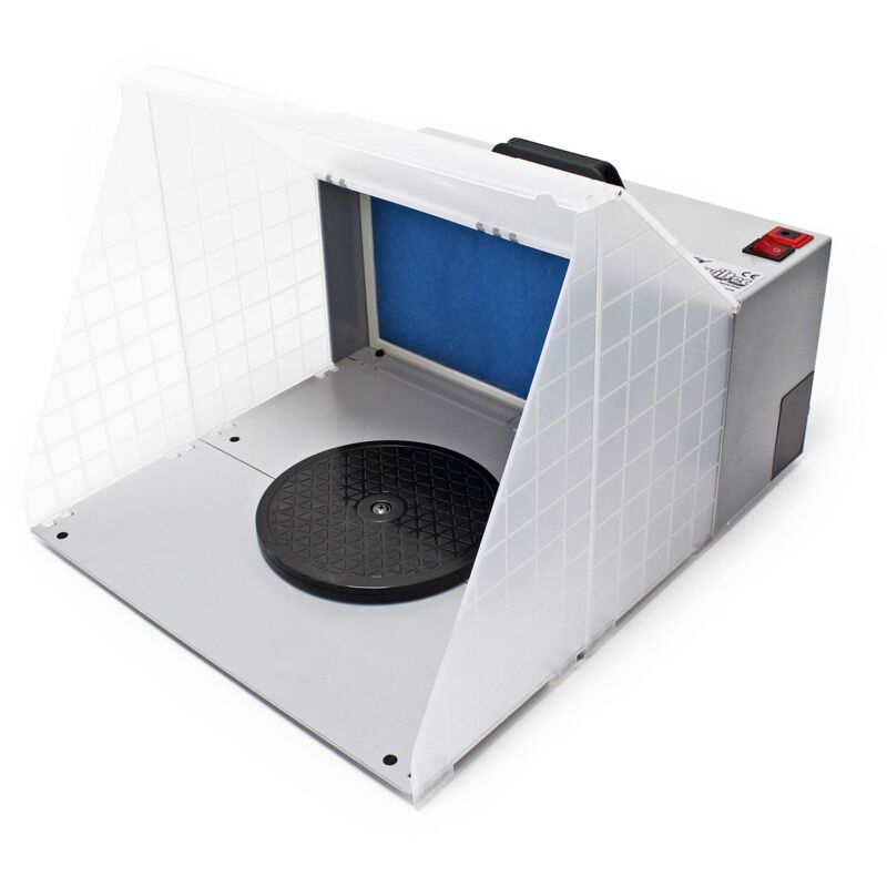 foto del prodotto cabina di aspirazione per verniciatura ad aerografo 3m min aspiratore estrattore con filtro - wiltec