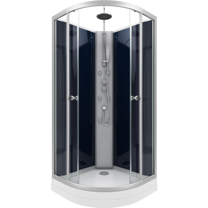 foto del prodotto cabina doccia 1 4 cerchio nighty 85x85x225 cm