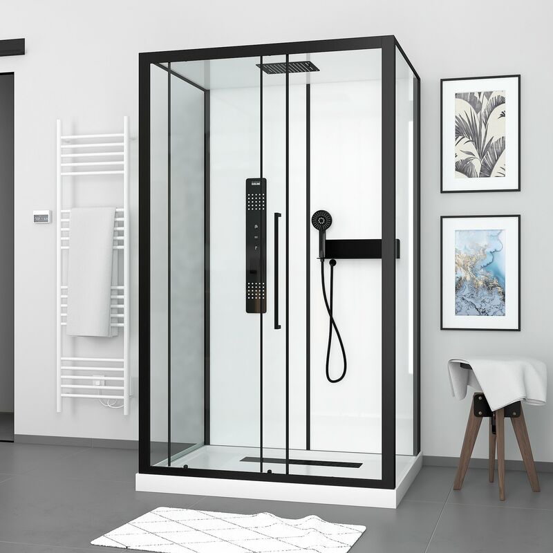 foto del prodotto cabina doccia 115x90x210 cm con ricevitore schied 90 mm griglia lineare factory 2