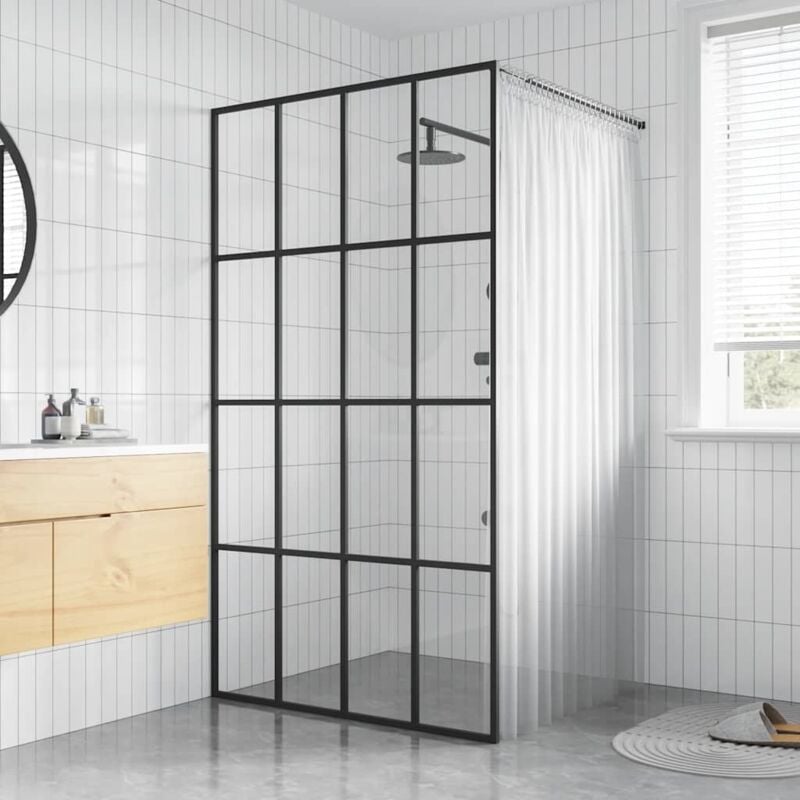 foto del prodotto cabina doccia con vetro temperato trasparente 80x195 cm vidaxl