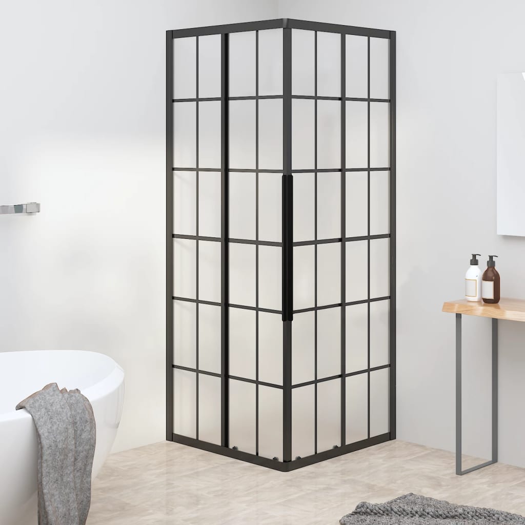 foto del prodotto cabina doccia esg smerigliato 70x70x180 cm nera
