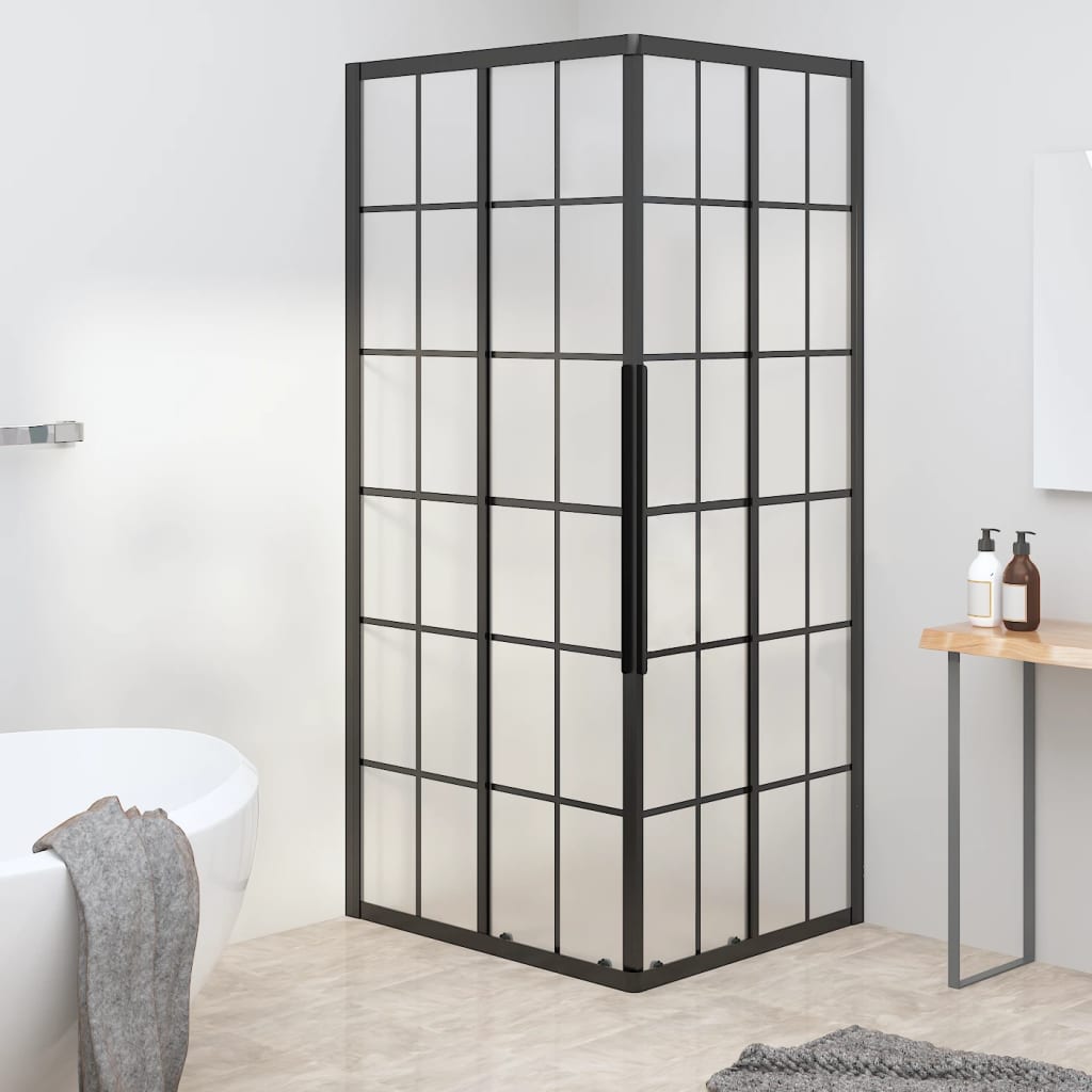 foto del prodotto cabina doccia esg smerigliato 80x70x180 cm nera